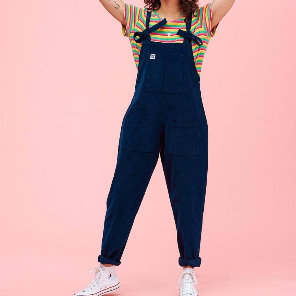 Organic Original Corduroy Dungarees Sailor Blue 4L